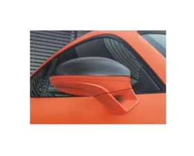 TechArt Side Mirror Trims Carbon Matt for Porsche 718 Cayman | Boxster 2017-2022