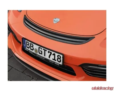 TechArt Aero Hood Carbon Fiber Glossy Finish Partial Coating for Porsche 718 Cayman | Boxster 2017-2022 - 091.121.199.009