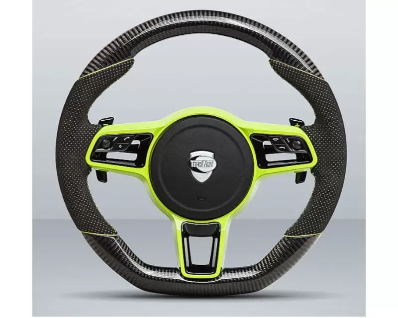 TechArt Sport Steering Wheel Type 6 - 370 mm Porsche 718 Cayman | Boxter 2017-2022 - 091.430.376.CCC