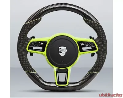 TechArt Sport Steering Wheel Type 7 - 355 mm for Porsche 718 Cayman | Boxster 2017-2022 - 091.430.377.CCC
