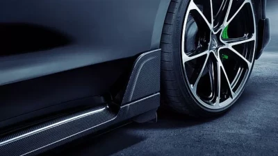 TechArt Carbon Fiber Sideskirt with Fins Porsche Taycan 2019+                                     - 09J.121.350.009 - Image 2
