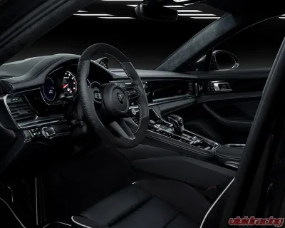TechArt 3-Spoke PDK Sport Leather Steering Wheel for Porsche 971 Panamera 2021+ - 071.430.377.CCC