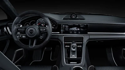 TechArt 3-Spoke PDK Sport Leather Steering Wheel for Porsche 971 Panamera 2021+                                     - 071.430.377.CCC - Image 3