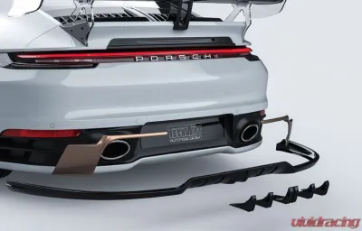 TechArt Rear Bumper Multi-Part Diffuser for Porsche 992 Carrera, Carrera 4, Targa 2020+ - 092.100.500.009