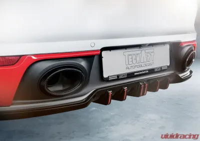 TechArt Multi-Part Diffuser for Porsche 992 Carrera, Carrera 4, Targa 2020+, Black - 092.100.501.009