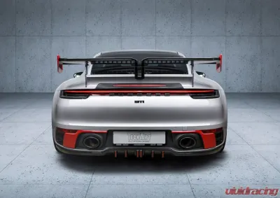 TechArt Multi-Part Diffuser for Porsche 992 Carrera, Carrera 4, Targa 2020+, Black - 092.100.501.009