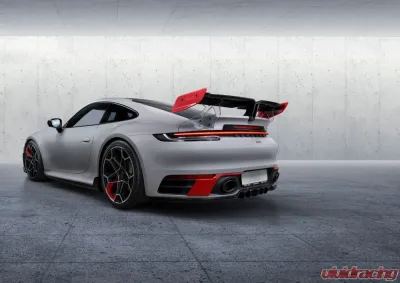 TechArt Multi-Part Diffuser for Porsche 992 Carrera, Carrera 4, Targa 2020+, Black - 092.100.501.009