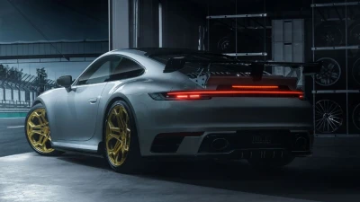 TechArt Multi-Part Diffuser for Porsche 992 Carrera, Carrera 4, Targa 2020+, Black                                     - 092.100.501.009 - Image 6