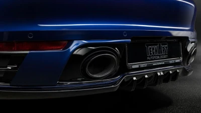 TechArt Multi-Part Diffuser for Porsche 992 Carrera, Carrera 4, Targa 2020+, Black                                     - 092.100.501.009 - Image 8