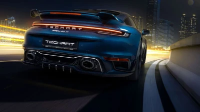 TechArt Rear Apron Air Outlets Porsche 992 Turbo | Turbo S 2020+                                     - 092.100.584.009 - Image 12