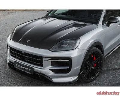 TechArt Aero Hood Matte Carbon Porsche E3.2 Cayenne|Turbo 2024-2025 - 09Y.121.199.009M