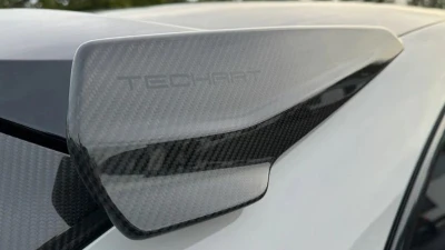 TechArt Rear Spoiler End Plates Paintable for Porsche Cayenne Turbo 2024-2025 09Y.121.680.009                                     - 09Y.121.680.009 - Image 3