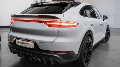 TechArt Rear Spoiler Glossy Carbon for Porsche Cayenne Turbo E3.2 2024-2025                                     - 09Y.121.800.009G - Image 4