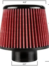 DC Sports 2.5" Open Top Replacement Air Filter                                     - DC-RAF25001 - Image 3