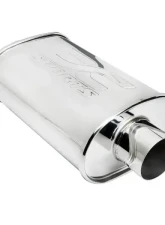 DC Sports 2.5" Inlet/Outlet Universal Oval Muffler                                     - DCMU-250-ST - Image 5