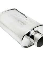 DC Sports 2.5" Inlet/3" Outlet Universal Oval Muffler                                     - DCMU-2503-ST - Image 5