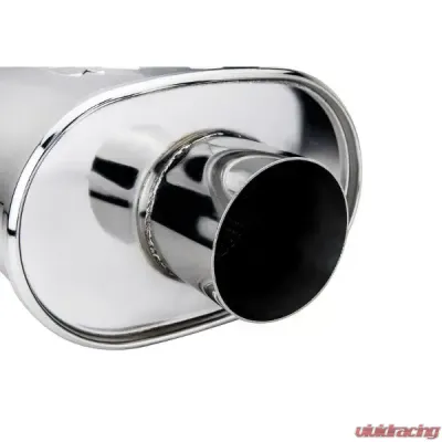 DC Sports 3" Inlet/Outlet Universal Oval Muffler - DCMU-300-ST