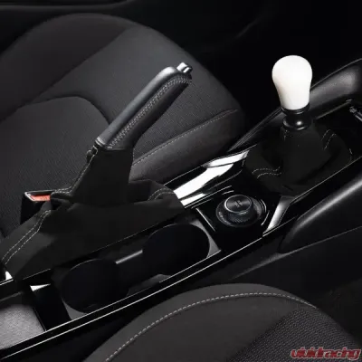 DC Sports Alcantara Handbrake Cover Black/Gray Toyota GR Corolla 2023-2024 - DCS-SBA-03-01