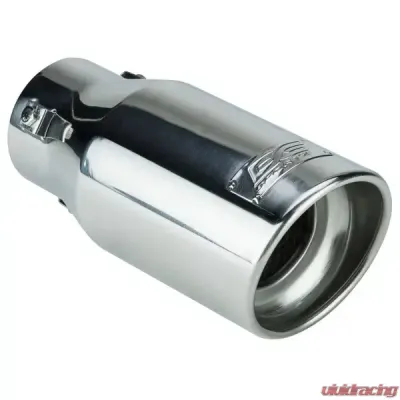 DC Sport 2.875" Inlet 3.87" Outlet Universal Bolt On Exhaust Slant Cut Tip Polished - EX-1013