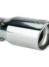 DC Sport 2.875" Inlet 3.87" Outlet Universal Bolt On Exhaust Slant Cut Tip Polished                                     - EX-1013 - Image 2