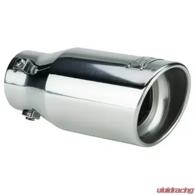 DC Sport 2.875" Inlet 3.87" Outlet Universal Bolt On Exhaust Slant Cut Tip Polished - EX-1013