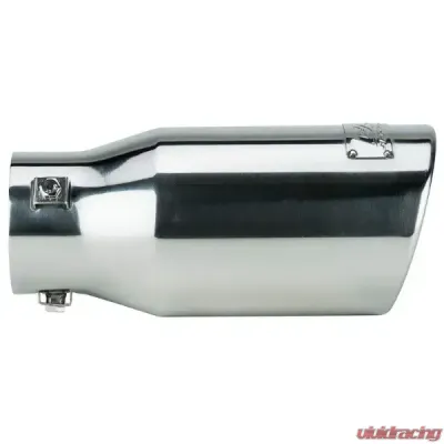 DC Sport 2.875" Inlet 3.87" Outlet Universal Bolt On Exhaust Slant Cut Tip Polished - EX-1013