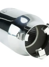 DC Sport 2.875" Inlet 3.87" Outlet Universal Bolt On Exhaust Slant Cut Tip Polished                                     - EX-1013 - Image 4