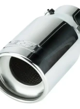 DC Sport 2.875" Inlet 3.87" Outlet Universal Bolt On Exhaust Slant Cut Tip Polished                                     - EX-1013 - Image 6