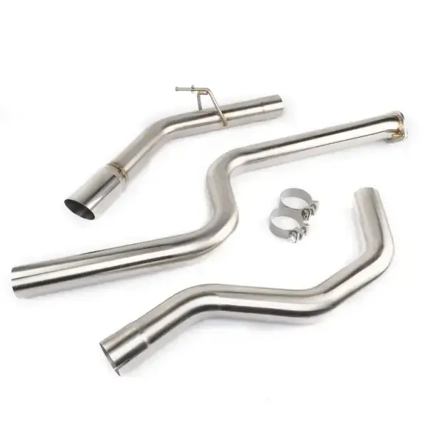 DC Sports Muffler Delete Exhaust System Polished Nissan Sentra 2020-2024 - MDS4422