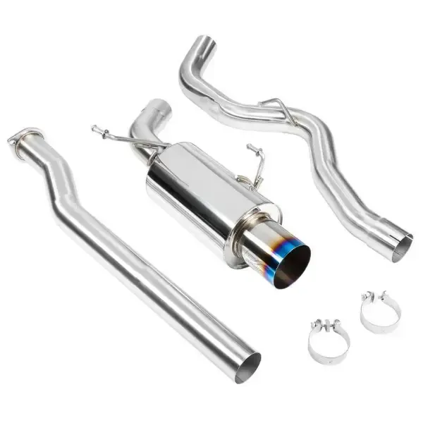 DC Sports Catback Single Canister Exhaust Burnt Subaru WRX | STI 2015-2021 - SCS4305BT
