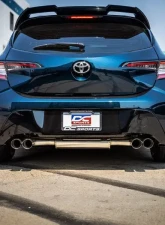 DC Sports Axleback Exhaust Tip Black Toyota Corolla 2019-2021                                     - SCS4610BK - Image 6