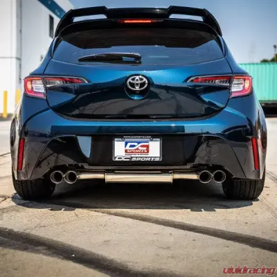 DC Sports Axleback Exhaust Tip Black Toyota Corolla 2019-2021 - SCS4610BK