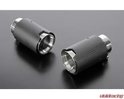 AimGain Loop Muffler Carbon Tips S/S Lexus GS450h | 350 | 250 | 300h Kouki 2016-2020 - AIM-10GS-K-LMCS-SS
