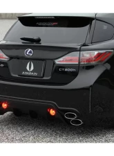 AimGain Hybrid Sport Rear Bumper FRP Lexus CT200h F-Sport Zenki 2011-2013                                     - AIM-HS-CT200HFS-Z-RB-FRP - Image 3