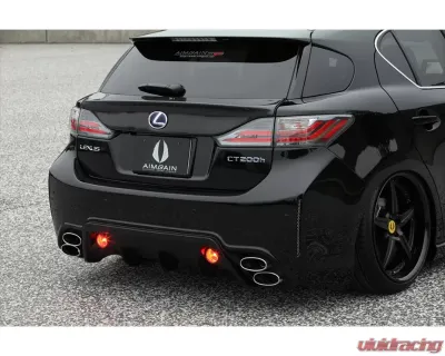 AimGain Hybrid Sport Rear Bumper FRP Lexus CT200h F-Sport Zenki 2011-2013 - AIM-HS-CT200HFS-Z-RB-FRP