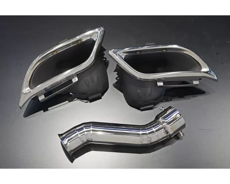 AimGain Pure VIP Exe Muffler Finisher L+R NX300H S/S Lexus NX200t | 300h F-Sport Zenki 2015-2017 - AIM-NX300HFS-Z-MF300h-SS