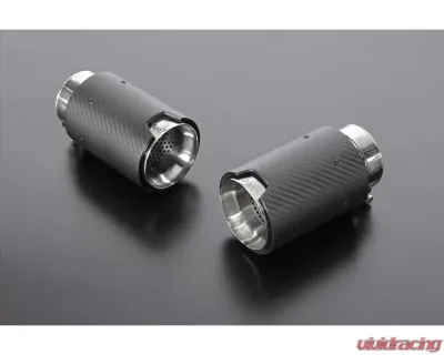 AimGain Pure VIP GT Carbon Shot Muffler Cutter L+R Carbon Lexus GS350 | 430 Kouki 2007-2011 - AIM-PVIP-19GS-K-CSMC-SS