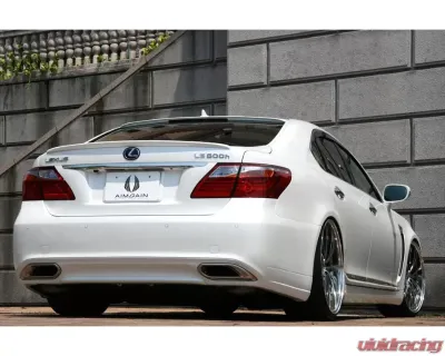 AimGain Pure VIP Rear Bumper FRP Lexus LS600h | LS600hL Base 2009-2012 - AIM-PVIP-LS600H/HL-CH-RB-FRP