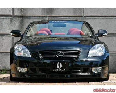 AimGain Pure VIP Front Bumper W/ Mesh FRP Lexus SC430 2005-2010 - AIM-PVIP-SC430-K-FB-FRP