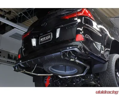 AimGain Pure VIP Exe Type 1 Black Shot Muffler S/S Black Tips Lexus LX570 Kouki 2015-2021 - AIM-PVIPEXE-LX570-K-BSMT1-SS