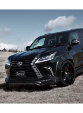 AimGain Pure VIP Exe Front Wide Fenders L+R FRP Lexus LX570 Kouki 2015-2021                                     - AIM-PVIPEXE-LX570-K-FF-FRP - Image 2