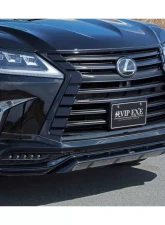 AimGain Pure VIP Exe F Front Spoiler W/ Led + Rear Half Spoiler FRP Lexus LX570 Kouki 2015-2021                                     - AIM-PVIPEXE-LX570-K-FK2P-FRP - Image 2