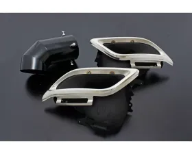 AimGain Pure VIP Exe Muffler Finisher + Muffler Cutter S/S Lexus LX570 Kouki 2015-2021