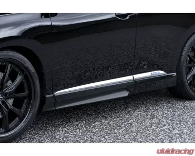 AimGain Pure VIP GT Side Skirts L+R FRP Lexus RX450h | RX350 | RX270 Kouki 2012-2015 - AIM-PVIPGT-10RX-K-SS-FRP