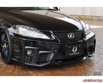 AimGain Pure VIP GT Front Bumper FRP Lexus IS250 | 350 Zenki | Kouki 2005-2013 - AIM-PVIPGT-20IS-ZK-FB-FRP