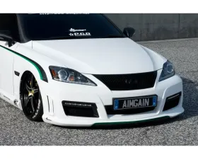 AimGain Pure VIP Sport Tuning Style Front Bumper FRP Lexus IS250 | 350 Convertible Zenki | Kouki 2009-2015