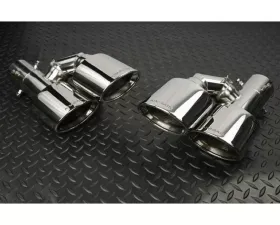 AimGain Sport Curl Oval Double Muffler Cutter For Type F S/S Lexus IS300F-Sport Kouki 2020+
