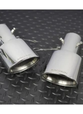 AimGain Sport Curl Oval Muffler Cutter For Type S S/S Lexus IS300F-Sport Kouki 2020+                                     - AIM-SP-30IS-K-MCTS-SS - Image 2