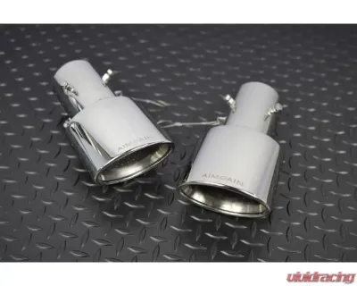 AimGain Sport Curl Oval Muffler Cutter For Type S S/S Lexus IS300F-Sport Kouki 2020+ - AIM-SP-30IS-K-MCTS-SS