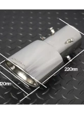 AimGain Sport Curl Oval Muffler Cutter For Type S S/S Lexus IS300F-Sport Kouki 2020+                                     - AIM-SP-30IS-K-MCTS-SS - Image 2